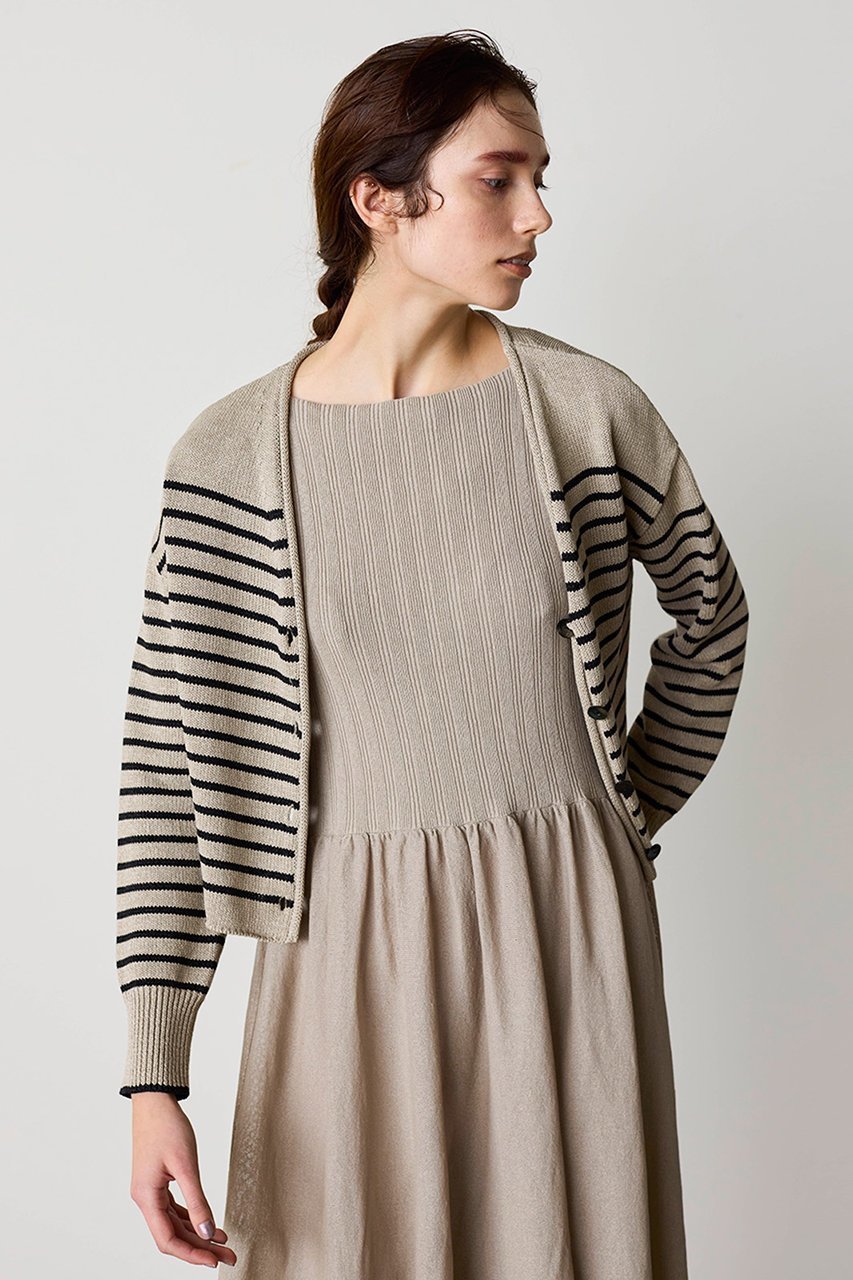 【マリリンムーン/MARILYN MOON】の【WALANCE】ペーパーニット2wayカーディガン インテリア・キッズ・メンズ・レディースファッション・服の通販 founy(ファニー) ファッション Fashion レディースファッション Fashion for Women トップス・カットソー Cut & Sew Tops ニット Knit Tops & Sweaters カーディガン・羽織り Layered Style Cardigans エレガント 上品 Elegant カーディガン Cardigan, Knitwear シンプル Simple, Minimal ペーパー Paper, Kraft Paper 人気 Popular, Best Seller サンド×ブラック|ID: prp329100004915049 ipo3291000000036839040