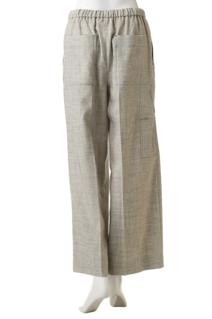 【エブール/ebure】のフラックメランジ イージーワイドパンツ 人気、トレンドファッション・服の通販 founy(ファニー) ファッション Fashion レディースファッション Fashion for Women パンツ Pants & Trousers シルク Silk, 100% Silk スピンドル Spindle, Drawcord センター Center, Center Line ポケット Pocket, Pocket Detail メランジ Melange, Mixed Yarn リネン Linen, Linen Fabric ループ Loop, Loop Knit ワイド Wide, Wide Fit エレガント 上品 Elegant other-4|ID: prp329100004915055 ipo3291000000036839121