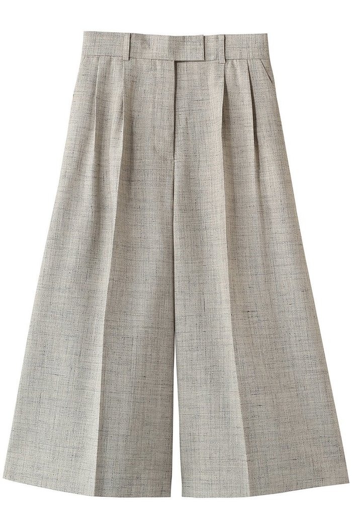 【エブール/ebure】のフラックメランジ キュロットパンツ インテリア・キッズ・メンズ・レディースファッション・服の通販 founy(ファニー) https://founy.com/ ファッション Fashion レディースファッション Fashion for Women スカート Skirts パンツ Pants & Trousers おすすめ Recommended / Our Picks キュロット Culottes, Wide Shorts シルク Silk, 100% Silk シンプル Simple, Minimal ジャケット Jacket, Outerwear センター Center, Center Line メランジ Melange, Mixed Yarn リネン Linen, Linen Fabric |ID: prp329100004915056 ipo3291000000036839125