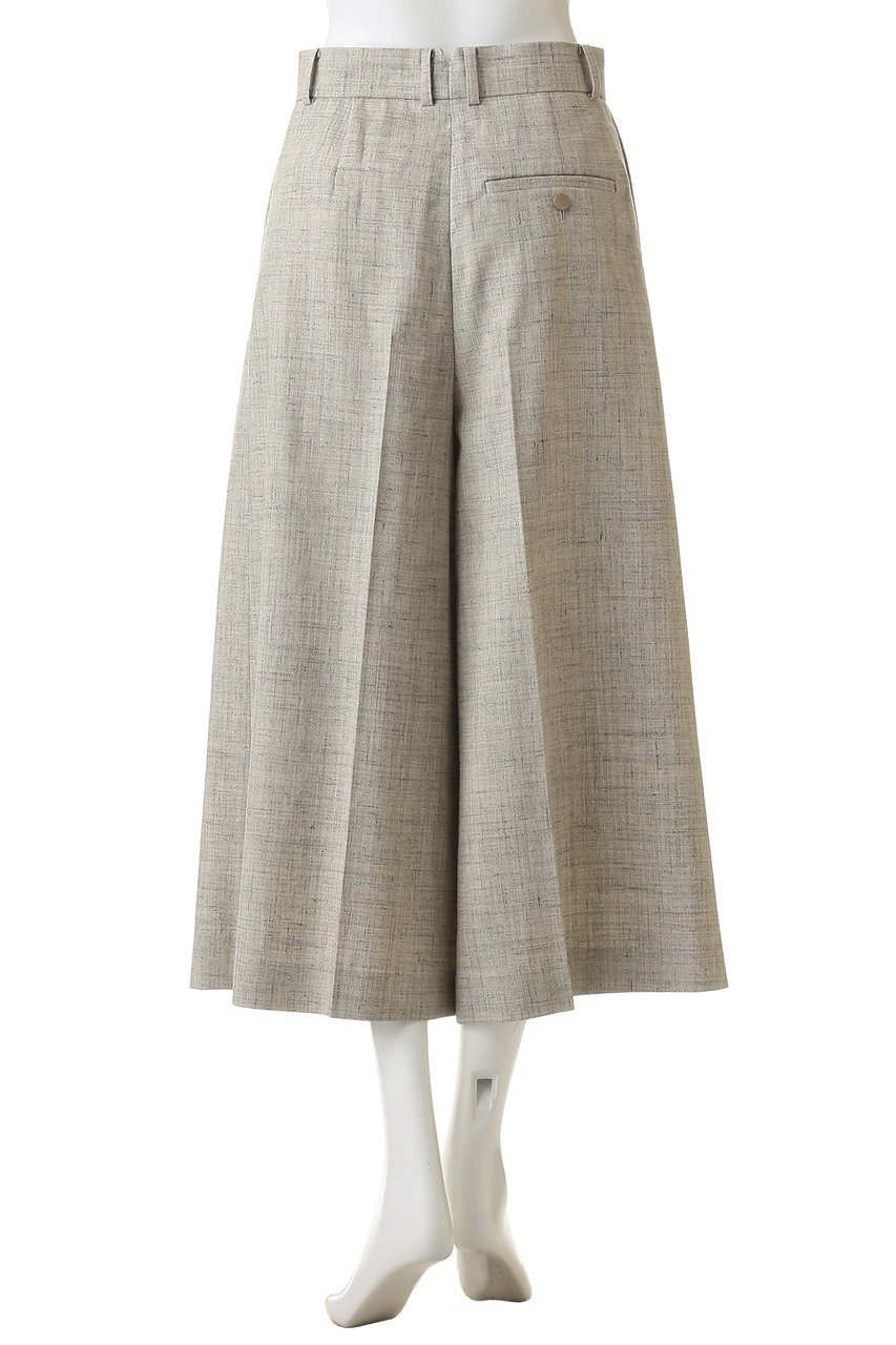 【エブール/ebure】のフラックメランジ キュロットパンツ 人気、トレンドファッション・服の通販 founy(ファニー) ファッション Fashion レディースファッション Fashion for Women スカート Skirts パンツ Pants & Trousers おすすめ Recommended / Our Picks キュロット Culottes, Wide Shorts シルク Silk, 100% Silk シンプル Simple, Minimal ジャケット Jacket, Outerwear センター Center, Center Line メランジ Melange, Mixed Yarn リネン Linen, Linen Fabric other-4|ID: prp329100004915056 ipo3291000000036839133