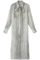 【カナコ サカイ/KANAKO SAKAI】のSHIBORI シアー ジャカード ロングシャツ ライトグリーン|ID: prp329100004915064 ipo3291000000036839232