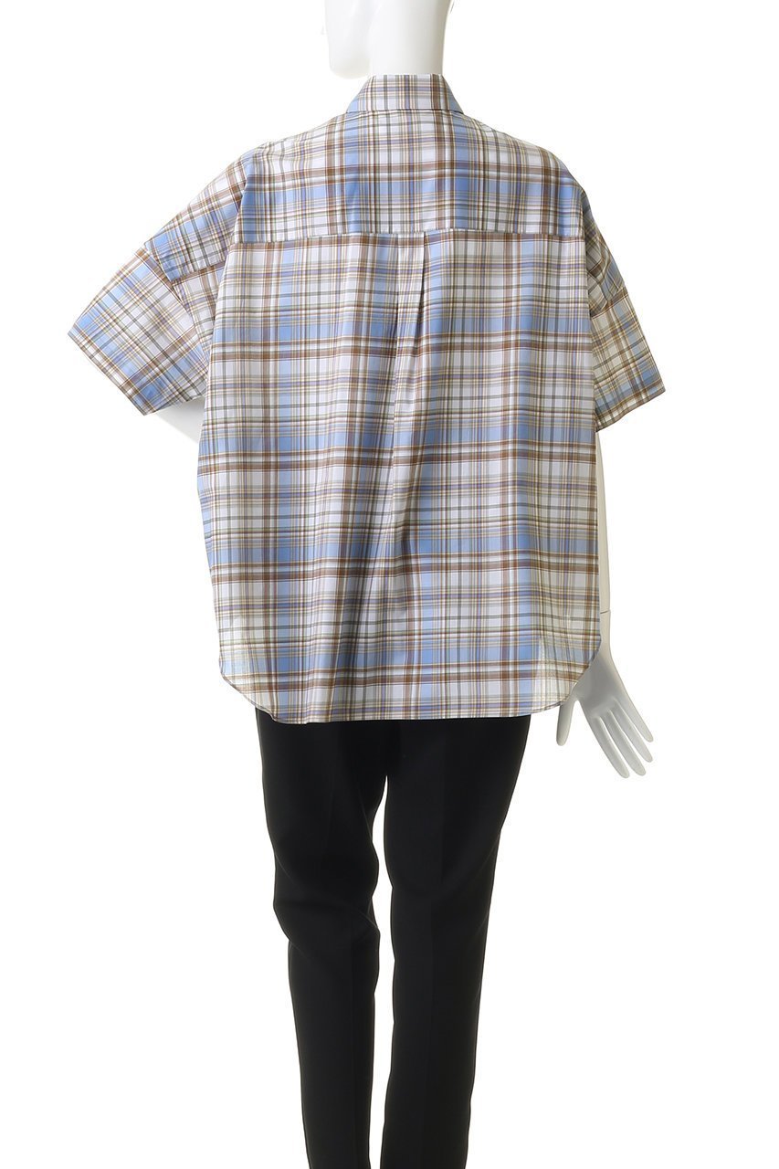 【マッキントッシュ/MACKINTOSH】のWHITEHILL ショートスリーブ チェックシャツ 人気、トレンドファッション・服の通販 founy(ファニー) 　ファッション　Fashion　レディースファッション　Fashion for Women　トップス・カットソー　Cut & Sew Tops　シャツ・ブラウス・オフィスカジュアル　Elegant Blouses & Button-Ups　ショート　Short, Short Length　スラックス　Slacks, Dress Pants　スリーブ　Sleeve, Long Sleeve / Short Sleeve　センター　Center, Center Line　チェック　Check, Plaid, Tartan　デニム　Denim, Jeans Material　モダン　Modern, Contemporary　リラックス　Relax, Relaxed Fit　ワイド　Wide, Wide Fit　other-4|ID: prp329100004915102 ipo3291000000036839607