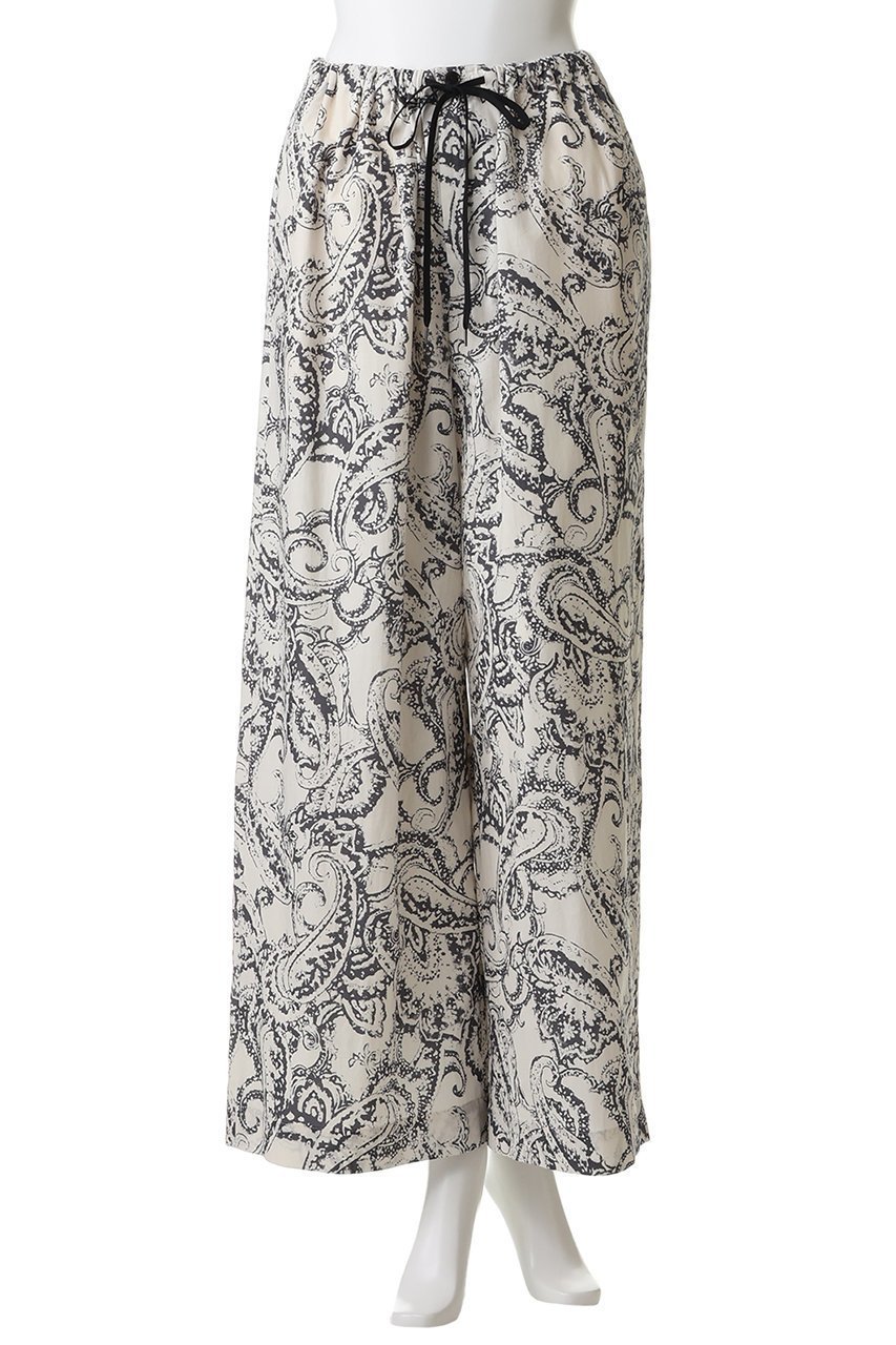 【サクラ/SACRA】のペイズリープリントパンツ 人気、トレンドファッション・服の通販 founy(ファニー) ファッション Fashion レディースファッション Fashion for Women パンツ Pants & Trousers プリント Print, Printed Pattern ペイズリー Paisley, Ethnic Pattern モノトーン Monotone, Black and White リラックス Relax, Relaxed Fit ワイド Wide, Wide Fit 今季 This Season, Current Season other-2|ID: prp329100004915112 ipo3291000000036839716