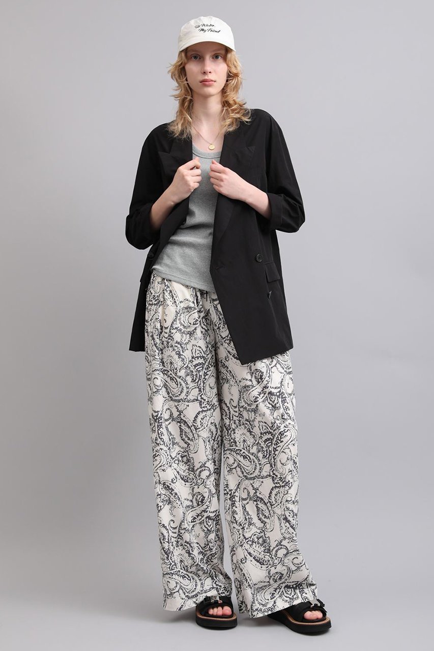【サクラ/SACRA】のペイズリープリントパンツ 人気、トレンドファッション・服の通販 founy(ファニー) ファッション Fashion レディースファッション Fashion for Women パンツ Pants & Trousers プリント Print, Printed Pattern ペイズリー Paisley, Ethnic Pattern モノトーン Monotone, Black and White リラックス Relax, Relaxed Fit ワイド Wide, Wide Fit 今季 This Season, Current Season other-6|ID: prp329100004915112 ipo3291000000036839726