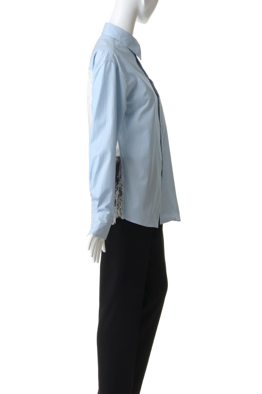 【カナコ サカイ/KANAKO SAKAI】のストライプ レース-バック パネル シャツ 人気、トレンドファッション・服の通販 founy(ファニー) ファッション Fashion レディースファッション Fashion for Women トップス・カットソー Cut & Sew Tops シャツ・ブラウス・オフィスカジュアル Elegant Blouses & Button-Ups バッグ Bags ストライプ Stripe, Striped Pattern スリーブ Sleeve, Long Sleeve / Short Sleeve レース Lace, Lace Fabric ロング Long, Long-Length エレガント 上品 Elegant other-3|ID: prp329100004915154 ipo3291000000036840021