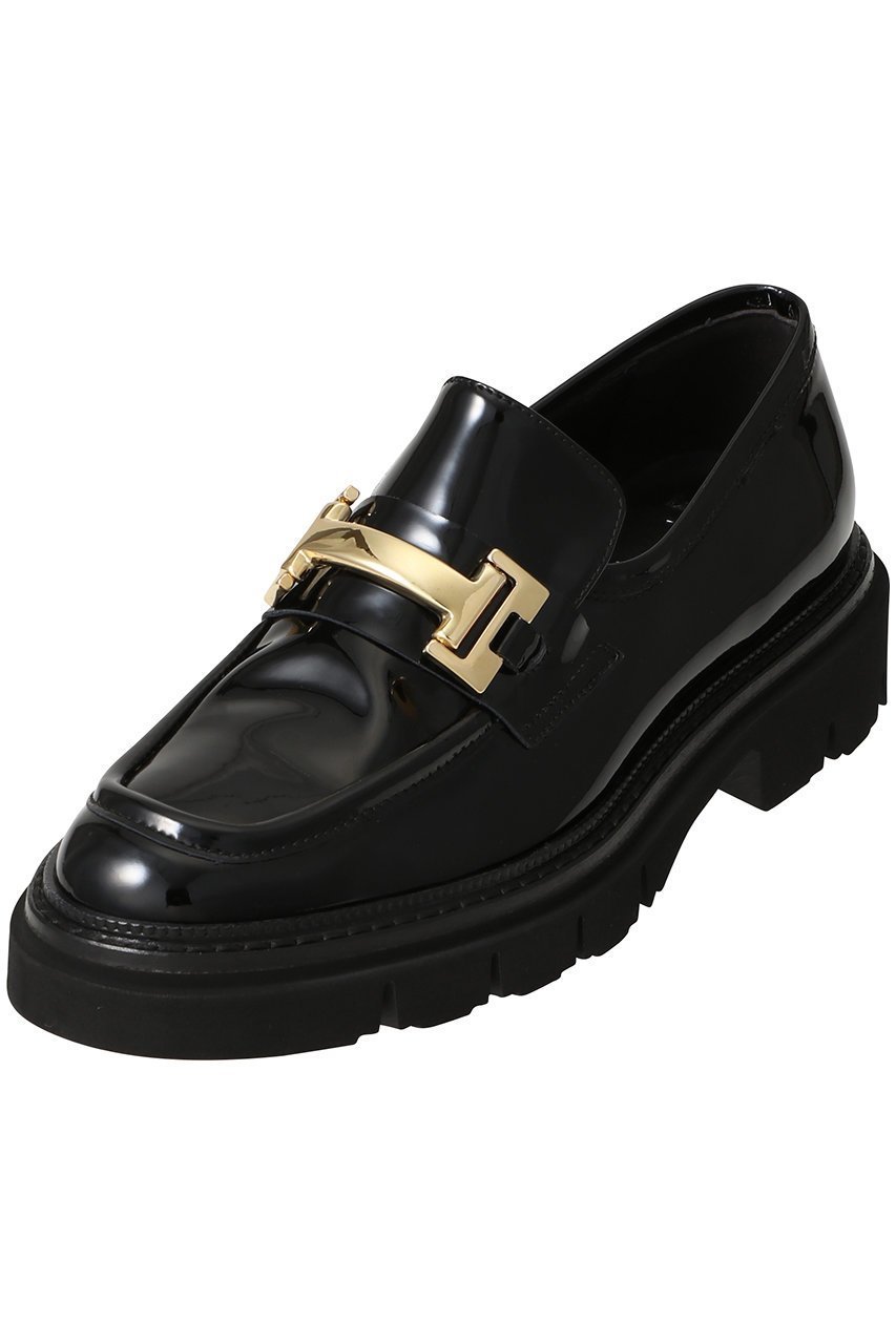 【ルカグロッシ/LucaGrossi】の厚底メタルモチーフローファー インテリア・キッズ・メンズ・レディースファッション・服の通販 founy(ファニー) ファッション Fashion レディースファッション Fashion for Women なめらか Smooth, Silky Texture シューズ Shoes, Footwear フラット Flat, Flat Shoes メタル Metal, Metal Parts モチーフ Motif, Design Theme リュクス Luxury, Elegant, High-End, Chic エレガント 上品 Elegant 厚底 Platform Shoes ブラック|ID: prp329100004915191 ipo3291000000036840366