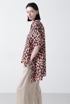 【ヒューエルミュージアム/hueLe Museum】の【STUMBLY】Printed Military Shirts 人気、トレンドファッション・服の通販 founy(ファニー) ファッション Fashion レディースファッション Fashion for Women トップス・カットソー Cut & Sew Tops シャツ・ブラウス・オフィスカジュアル Elegant Blouses & Button-Ups オーガンジー Organza Fabric クール Cool, Chic ショート Short, Short Length スリーブ Sleeve, Long Sleeve / Short Sleeve ドット Polka Dot, Dot Pattern プリント Print, Printed Pattern レオパード Leopard, Animal Print thumbnail オレンジ|ID: prp329100004915230 ipo3291000000036840819