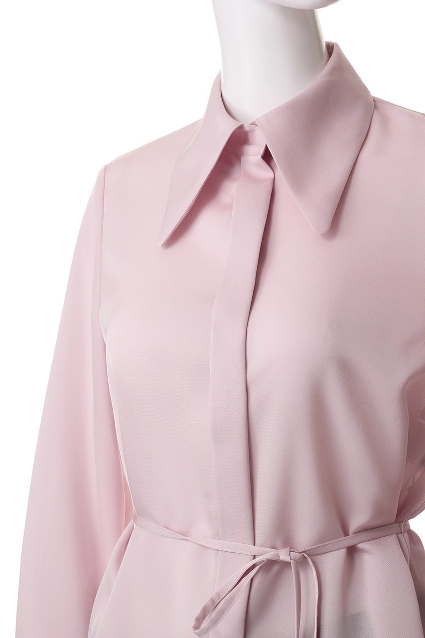 【アルアバイル/allureville】の【Loulou Willoughby】ビッグカラーロングシャツ 人気、トレンドファッション・服の通販 founy(ファニー) ファッション Fashion レディースファッション Fashion for Women トップス・カットソー Cut & Sew Tops シャツ・ブラウス・オフィスカジュアル Elegant Blouses & Button-Ups シンプル Simple, Minimal スリーブ Sleeve, Long Sleeve / Short Sleeve ドレープ Drape, Draping Fabric ファブリック Fabric, Textile リボン Ribbon, Bow ロング Long, Long-Length エレガント 上品 Elegant other-5|ID: prp329100004915261 ipo3291000000036841114