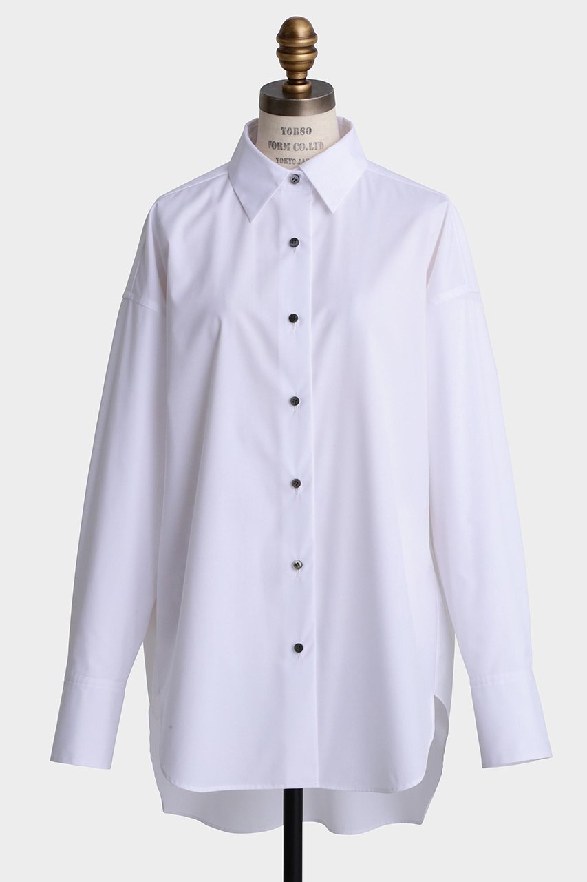 【ヒューエルミュージアム/hueLe Museum】の【hLM】TCタイプライターブラウス インテリア・キッズ・メンズ・レディースファッション・服の通販 founy(ファニー) ファッション Fashion レディースファッション Fashion for Women トップス・カットソー Cut & Sew Tops シャツ・ブラウス・オフィスカジュアル Elegant Blouses & Button-Ups カフス Cuff Design ジャケット Jacket, Outerwear スリーブ Sleeve, Long Sleeve / Short Sleeve タイプライター Typewriter Fabric, Crisp Cotton フィット Fit, Slim Fit ベーシック Basic, Essential ミドル Middle Length, Mid Height ロング Long, Long-Length ホワイト|ID: prp329100004915269 ipo3291000000036841175