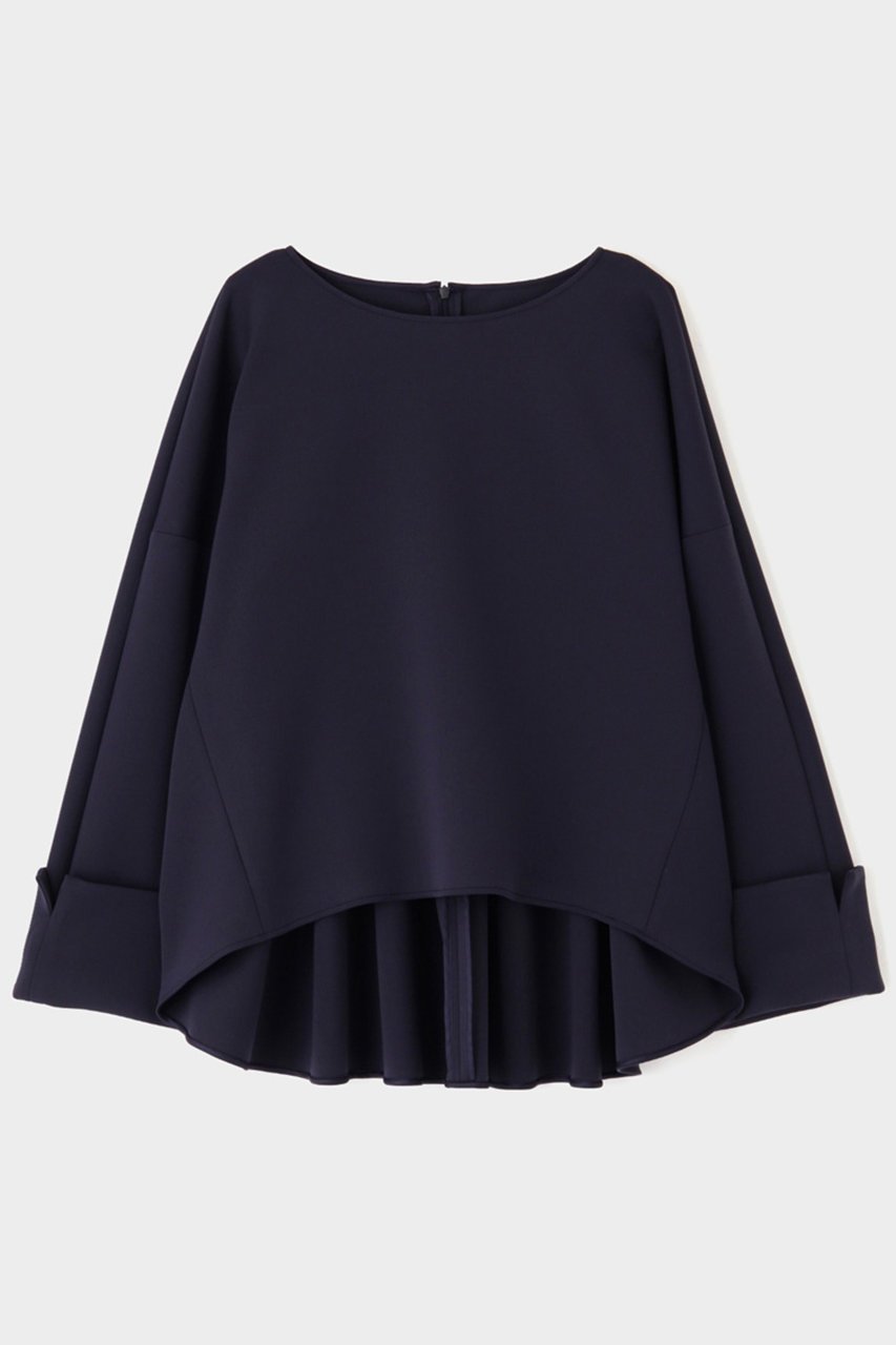 【ル フィル/LE PHIL】のスキューバダンボールバックタックブラウス インテリア・キッズ・メンズ・レディースファッション・服の通販 founy(ファニー) 　ファッション　Fashion　レディースファッション　Fashion for Women　トップス・カットソー　Cut & Sew Tops　シャツ・ブラウス・オフィスカジュアル　Elegant Blouses & Button-Ups　バッグ　Bags　スリーブ　Sleeve, Long Sleeve / Short Sleeve　ロング　Long, Long-Length　定番　Standard, Basic Item　ネイビー|ID: prp329100004915277 ipo3291000000036841261