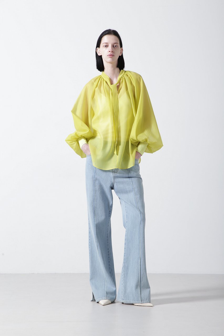 【ヒューエルミュージアム/hueLe Museum】の【STUMBLY】Sheer Bowtie Blouse 人気、トレンドファッション・服の通販 founy(ファニー) ファッション Fashion レディースファッション Fashion for Women トップス・カットソー Cut & Sew Tops シャツ・ブラウス・オフィスカジュアル Elegant Blouses & Button-Ups カフス Cuff Design シアー Sheer, See-Through スリーブ Sleeve, Long Sleeve / Short Sleeve バルーン Balloon, Balloon Silhouette パーティ Party, Party Style フェミニン Feminine, Girly リボン Ribbon, Bow ロング Long, Long-Length other-6|ID: prp329100004915280 ipo3291000000036841285