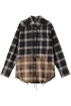 【メゾンスペシャル/MAISON SPECIAL】のBleach Processing Plaid Pattern Shirt/ブリーチチェックシャツ 人気、トレンドファッション・服の通販 founy(ファニー) ファッション Fashion レディースファッション Fashion for Women トップス・カットソー Cut & Sew Tops シャツ・ブラウス・オフィスカジュアル Elegant Blouses & Button-Ups ヴィンテージ Vintage Style シンプル Simple, Minimal ストーン Stone, Gem-Like スリーブ Sleeve, Long Sleeve / Short Sleeve セットアップ Set-Up, Coordinated Outfit チェック Check, Plaid, Tartan ドット Polka Dot, Dot Pattern ブリーチ Bleach, Washed Finish ルーズ Loose, Oversized ロング Long, Long-Length thumbnail BLK(ブラック)|ID: prp329100004915283 ipo3291000000036841311