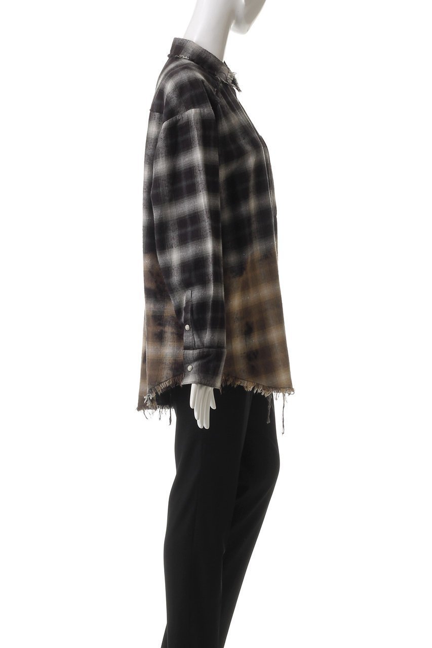【メゾンスペシャル/MAISON SPECIAL】のBleach Processing Plaid Pattern Shirt/ブリーチチェックシャツ 人気、トレンドファッション・服の通販 founy(ファニー) 　ファッション　Fashion　レディースファッション　Fashion for Women　トップス・カットソー　Cut & Sew Tops　シャツ・ブラウス・オフィスカジュアル　Elegant Blouses & Button-Ups　ヴィンテージ　Vintage Style　シンプル　Simple, Minimal　ストーン　Stone, Gem-Like　スリーブ　Sleeve, Long Sleeve / Short Sleeve　セットアップ　Set-Up, Coordinated Outfit　チェック　Check, Plaid, Tartan　ドット　Polka Dot, Dot Pattern　ブリーチ　Bleach, Washed Finish　ルーズ　Loose, Oversized　ロング　Long, Long-Length　other-3|ID: prp329100004915283 ipo3291000000036841317