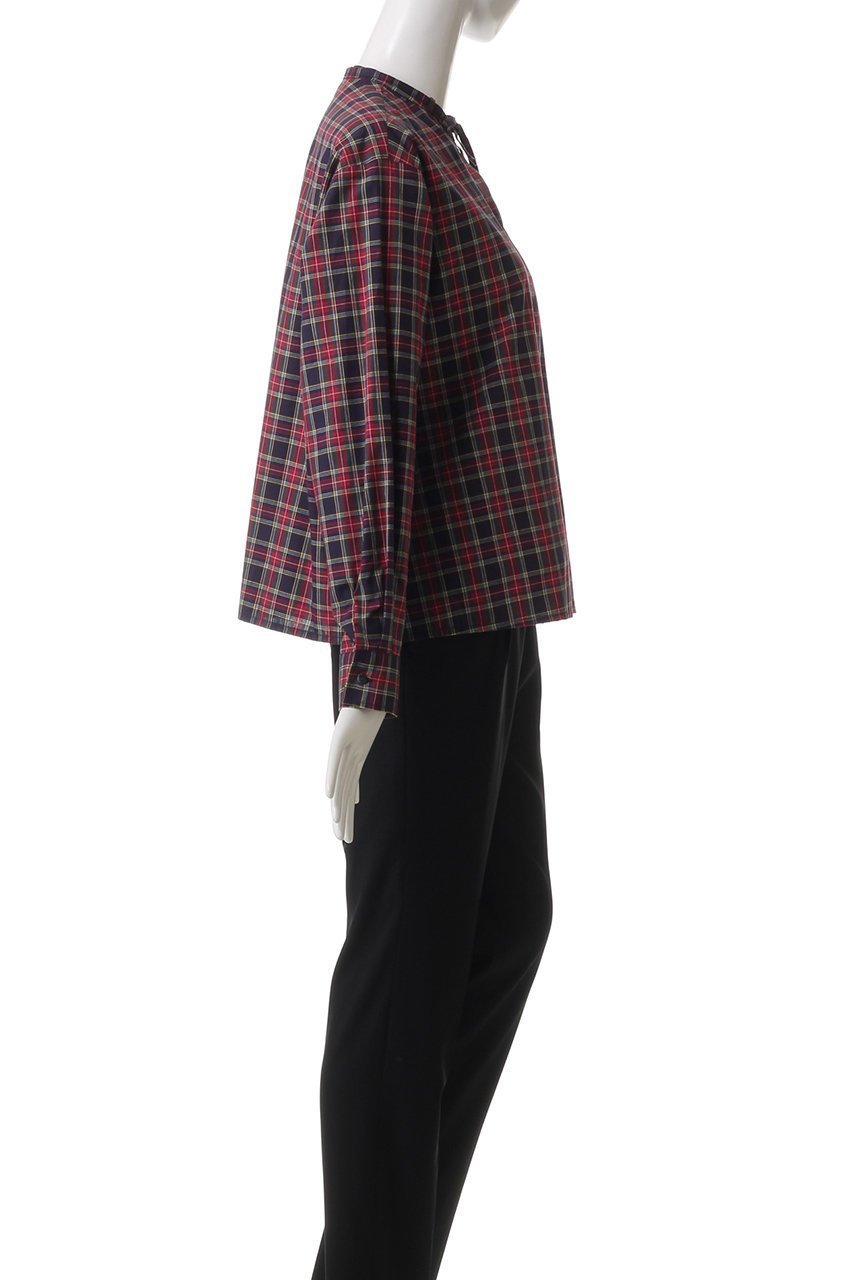 【ミズイロ インド/mizuiro ind】のcheck ribbon tie shirt シャツ 人気、トレンドファッション・服の通販 founy(ファニー) 　ファッション　Fashion　レディースファッション　Fashion for Women　トップス・カットソー　Cut & Sew Tops　シャツ・ブラウス・オフィスカジュアル　Elegant Blouses & Button-Ups　コンパクト　Compact, Small Size　スリーブ　Sleeve, Long Sleeve / Short Sleeve　チェック　Check, Plaid, Tartan　リボン　Ribbon, Bow　ロング　Long, Long-Length　other-3|ID: prp329100004915288 ipo3291000000036841354