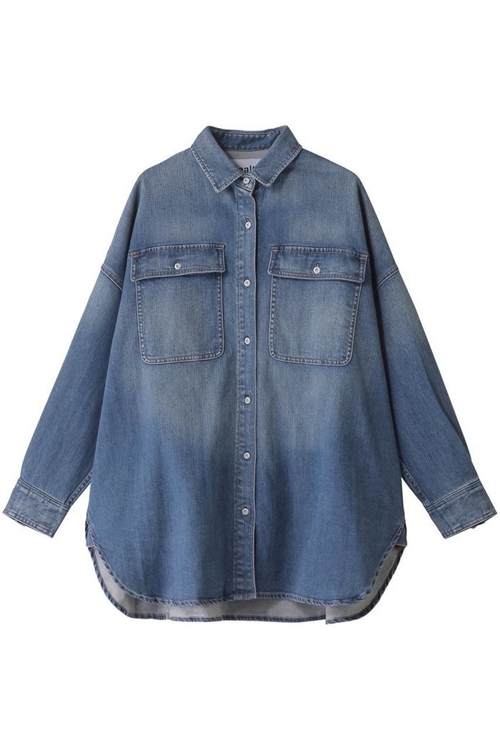 【ヘルシーデニム/Healthy Denim】のAlmond スーパービッグシャツ インテリア・キッズ・メンズ・レディースファッション・服の通販 founy(ファウニー) https://founy.com/ ファッション Fashion レディースファッション Fashion for Women トップス・カットソー Cut & Sew Tops シャツ・ブラウス・オフィスカジュアル Elegant Blouses & Button-Ups スリーブ Sleeve, Long Sleeve / Short Sleeve チュニック Tunic, Long Top ビッグ Big, Oversized ポケット Pocket, Pocket Detail ロング Long, Long-Length 羽織 Haori, Light Jacket |ID: prp329100004915301 ipo3291000000036841437