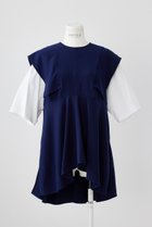 【エンフォルド/ENFOLD】のPEツイル スリーブレイヤー P.O/プルオーバー 人気、トレンドファッション・服の通販 founy(ファニー) ファッション Fashion レディースファッション Fashion for Women トップス・カットソー Cut & Sew Tops シャツ・ブラウス・オフィスカジュアル Elegant Blouses & Button-Ups カジュアルプルオーバー・ニットトップス Pullovers & Knit Tops / Casual Pullovers カットソー Cut and Sewn Top ショート Short, Short Length スリーブ Sleeve, Long Sleeve / Short Sleeve タンク Tank Top, Sleeveless Top ツイル Twist, Twisted Detail パターン Pattern, Design Print フレア Flare, Flared ペプラム Peplum, Flared Hem ルーズ Loose, Oversized thumbnail ダークブルー|ID: prp329100004915342 ipo3291000000036841886