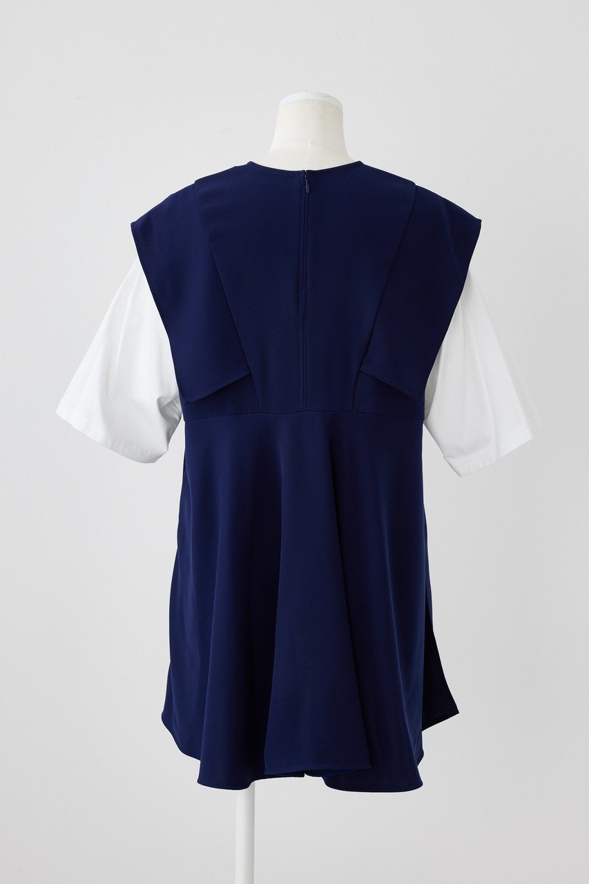 【エンフォルド/ENFOLD】のPEツイル スリーブレイヤー P.O/プルオーバー 人気、トレンドファッション・服の通販 founy(ファニー) ファッション Fashion レディースファッション Fashion for Women トップス・カットソー Cut & Sew Tops シャツ・ブラウス・オフィスカジュアル Elegant Blouses & Button-Ups カジュアルプルオーバー・ニットトップス Pullovers & Knit Tops / Casual Pullovers カットソー Cut and Sewn Top ショート Short, Short Length スリーブ Sleeve, Long Sleeve / Short Sleeve タンク Tank Top, Sleeveless Top ツイル Twist, Twisted Detail パターン Pattern, Design Print フレア Flare, Flared ペプラム Peplum, Flared Hem ルーズ Loose, Oversized other-3|ID: prp329100004915342 ipo3291000000036841890