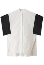 【ル フィル/LE PHIL】のポリエステルツイルバイカラーブラウス 人気、トレンドファッション・服の通販 founy(ファニー) ファッション Fashion レディースファッション Fashion for Women トップス・カットソー Cut & Sew Tops シャツ・ブラウス・オフィスカジュアル Elegant Blouses & Button-Ups コンパクト Compact, Small Size ショート Short, Short Length スクエア Square, Square Shape スリット Slit, Slit Detail スリーブ Sleeve, Long Sleeve / Short Sleeve ツイル Twist, Twisted Detail フロント Front, Front Design ラウンド Round, Round Neck thumbnail ホワイト|ID: prp329100004915359 ipo3291000000036842076