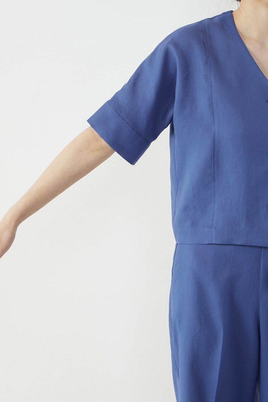 【マルティニーク/martinique】の2WAYクロップドブラウス 人気、トレンドファッション・服の通販 founy(ファニー) ファッション Fashion レディースファッション Fashion for Women トップス・カットソー Cut & Sew Tops シャツ・ブラウス・オフィスカジュアル Elegant Blouses & Button-Ups おすすめ Recommended / Our Picks ショート Short, Short Length シンプル Simple, Minimal ジャケット Jacket, Outerwear スリーブ Sleeve, Long Sleeve / Short Sleeve セットアップ Set-Up, Coordinated Outfit デニム Denim, Jeans Material フロント Front, Front Design 半袖 Short Sleeve, Half Sleeve 定番 Standard, Basic Item other-7|ID: prp329100004915372 ipo3291000000036842266