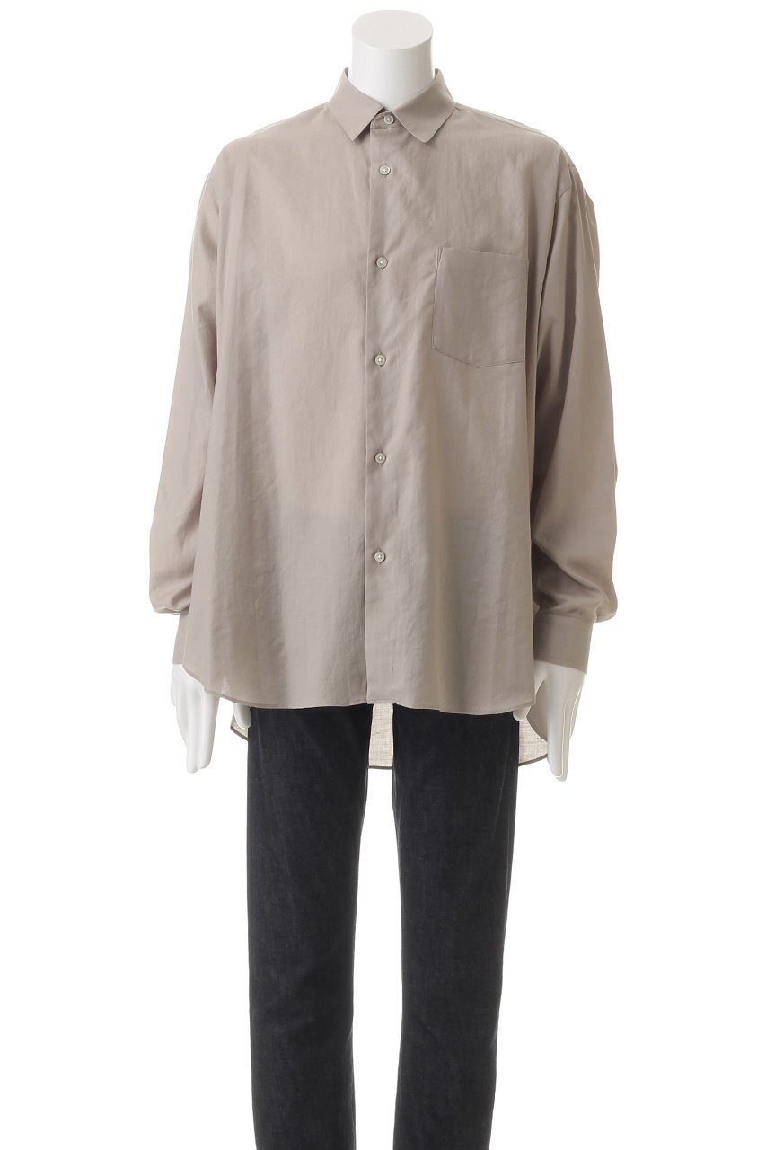 【シュタイン/ssstein】の【UNISEX】C/SI TWILL OVERSIZED REGULAR COLLAR SHIR 人気、トレンドファッション・服の通販 founy(ファニー) 　ファッション　Fashion　レディースファッション　Fashion for Women　トップス・カットソー　Cut & Sew Tops　シャツ・ブラウス・オフィスカジュアル　Elegant Blouses & Button-Ups　ユニセックス　Unisex, Genderless　シルク　Silk, 100% Silk　スリーブ　Sleeve, Long Sleeve / Short Sleeve　ドレス　Dress, One-Piece　フォーマル　Formal, Dressy　モダン　Modern, Contemporary　ロング　Long, Long-Length　ヴィンテージ　Vintage Style　エレガント 上品　Elegant　other-2|ID: prp329100004915410 ipo3291000000036842705