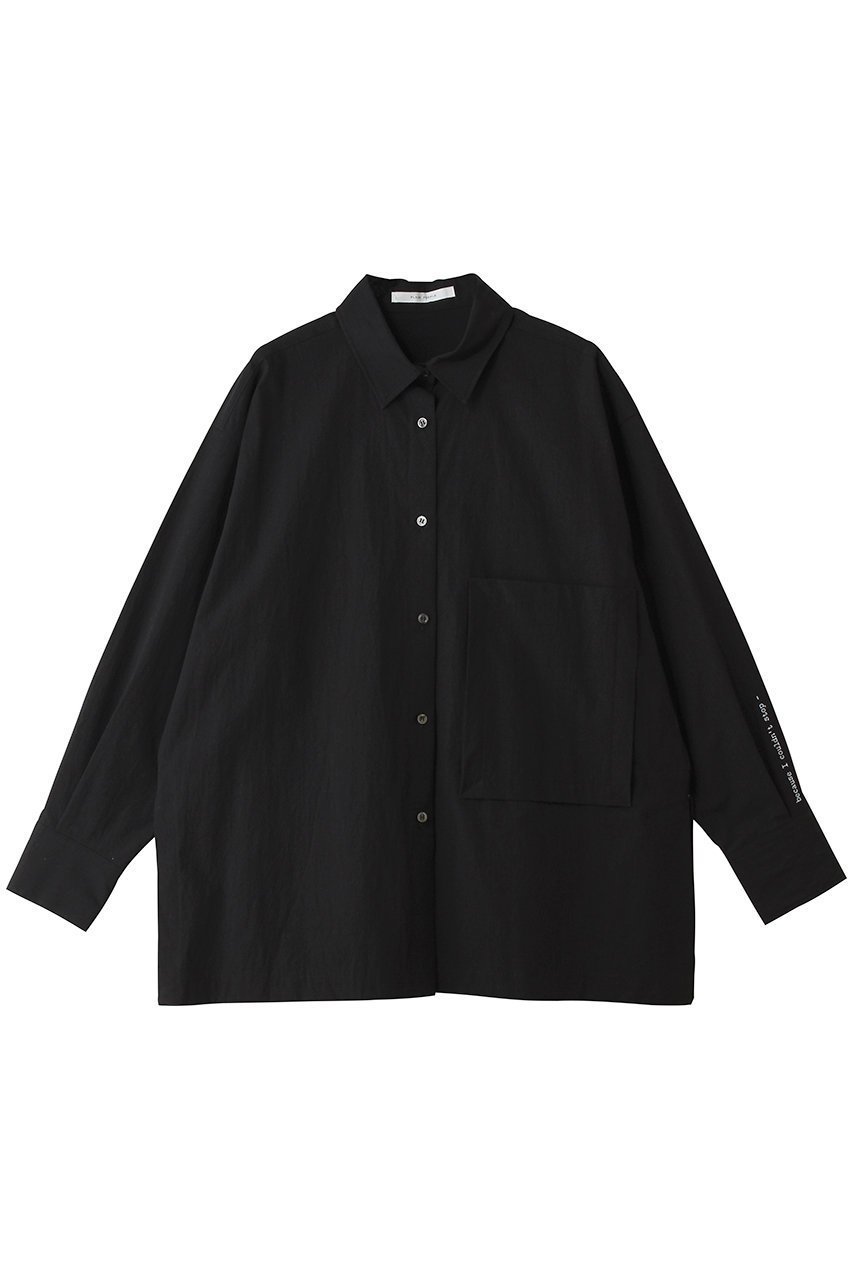 【プレインピープル/PLAIN PEOPLE】のオーガニックコットンクレボンオーバーサイズシャツ インテリア・キッズ・メンズ・レディースファッション・服の通販 founy(ファニー) ファッション Fashion レディースファッション Fashion for Women トップス・カットソー Cut & Sew Tops シャツ・ブラウス・オフィスカジュアル Elegant Blouses & Button-Ups おすすめ Recommended / Our Picks オーガニック Organic Cotton スリット Slit, Slit Detail スリーブ Sleeve, Long Sleeve / Short Sleeve セットアップ Set-Up, Coordinated Outfit ポケット Pocket, Pocket Detail ロング Long, Long-Length ブラック|ID: prp329100004915435 ipo3291000000036842995