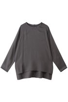【プレインピープル/PLAIN PEOPLE】のキュプラサテンクルーネックブラウス 人気、トレンドファッション・服の通販 founy(ファニー) ファッション Fashion レディースファッション Fashion for Women トップス・カットソー Cut & Sew Tops シャツ・ブラウス・オフィスカジュアル Elegant Blouses & Button-Ups インナー Innerwear シンプル Simple, Minimal ジャケット Jacket, Outerwear スリーブ Sleeve, Long Sleeve / Short Sleeve ロング Long, Long-Length エレガント 上品 Elegant thumbnail グレー|ID: prp329100004915439 ipo3291000000036843014