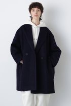 【ヒューエルミュージアム/hueLe Museum】の【hLM】ブークレージャージコート 人気、トレンドファッション・服の通販 founy(ファニー) ファッション Fashion レディースファッション Fashion for Women アウター Coat / Outerwear Collection コート・ロングコート・ピーコート Long Coats, Peacoats & More シンプル Simple, Minimal チェスターコート Chester Coat, Long Coat ループ Loop, Loop Knit ロング Long, Long-Length エレガント 上品 Elegant thumbnail ネイビー|ID: prp329100004915467 ipo3291000000036843248