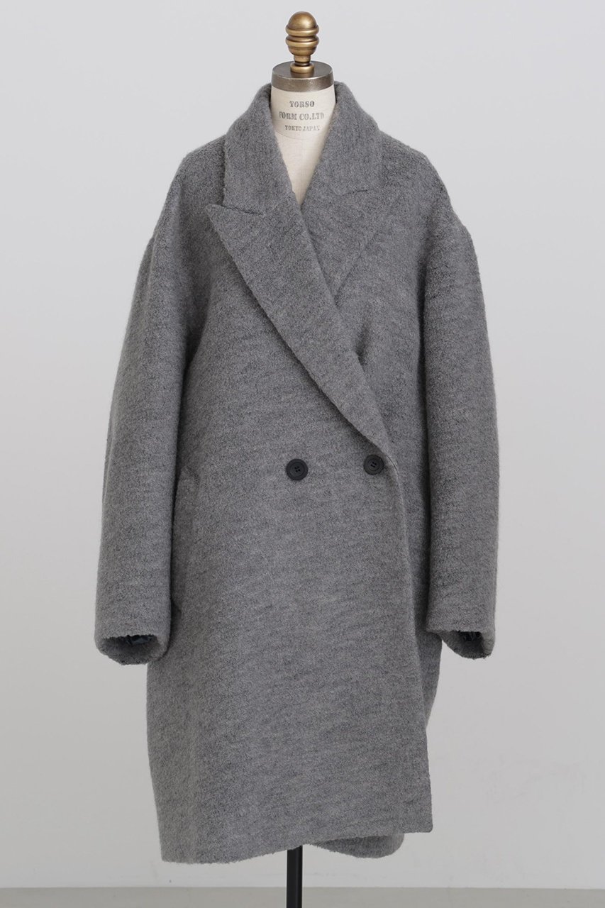 【ヒューエルミュージアム/hueLe Museum】の【hLM】ブークレージャージコート 人気、トレンドファッション・服の通販 founy(ファニー) 　ファッション　Fashion　レディースファッション　Fashion for Women　アウター　Coat / Outerwear Collection　コート・ロングコート・ピーコート　Long Coats, Peacoats & More　シンプル　Simple, Minimal　チェスターコート　Chester Coat, Long Coat　ループ　Loop, Loop Knit　ロング　Long, Long-Length　エレガント 上品　Elegant　other-6|ID: prp329100004915467 ipo3291000000036843259