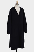 【ヒューエルミュージアム/hueLe Museum】の【hLM】ウールリバーコート 人気、トレンドファッション・服の通販 founy(ファニー) ファッション Fashion レディースファッション Fashion for Women アウター Coat / Outerwear Collection コート・ロングコート・ピーコート Long Coats, Peacoats & More なめらか Smooth, Silky Texture シンプル Simple, Minimal フォルム Silhouette, Form ロング Long, Long-Length thumbnail ネイビー|ID: prp329100004915469 ipo3291000000036843269