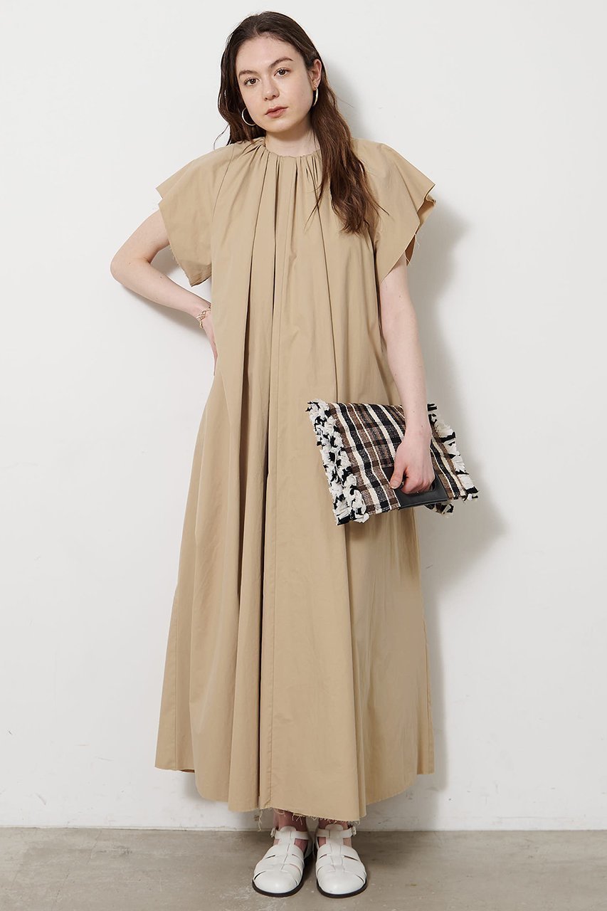 【ウィムガゼット/Whim Gazette】のギャザータイプライターワンピース インテリア・キッズ・メンズ・レディースファッション・服の通販 founy(ファニー) ファッション Fashion レディースファッション Fashion for Women ワンピース Dresses チュニック Tunic Tops & Dresses ギャザー Gathered, Ruffled シンプル Simple, Minimal タイプライター Typewriter Fabric, Crisp Cotton チュニック Tunic, Long Top リラックス Relax, Relaxed Fit ロング Long, Long-Length エレガント 上品 Elegant 新作・新入荷 New Arrivals / New In ベージュ|ID: prp329100004915503 ipo3291000000036843724