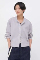 【マーガレットハウエル/MARGARET HOWELL】のCOTTON RAMIE POPLIN SHIRT グレー|ID:prp329100004915506