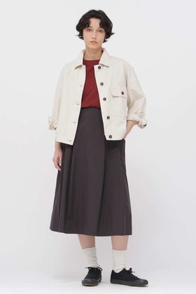 【マーガレットハウエル/MARGARET HOWELL】 WASHED COTTON POPLIN SKIRT人気、トレンドファッション・服の通販 founy(ファニー) ファッション Fashion レディースファッション Fashion for Women スカート Skirts フロント Front, Front Design ポケット Pocket, Pocket Detail ラウンド Round, Round Neck ヴィンテージ Vintage Style 新作・新入荷 New Arrivals / New In |ID:prp329100004915519