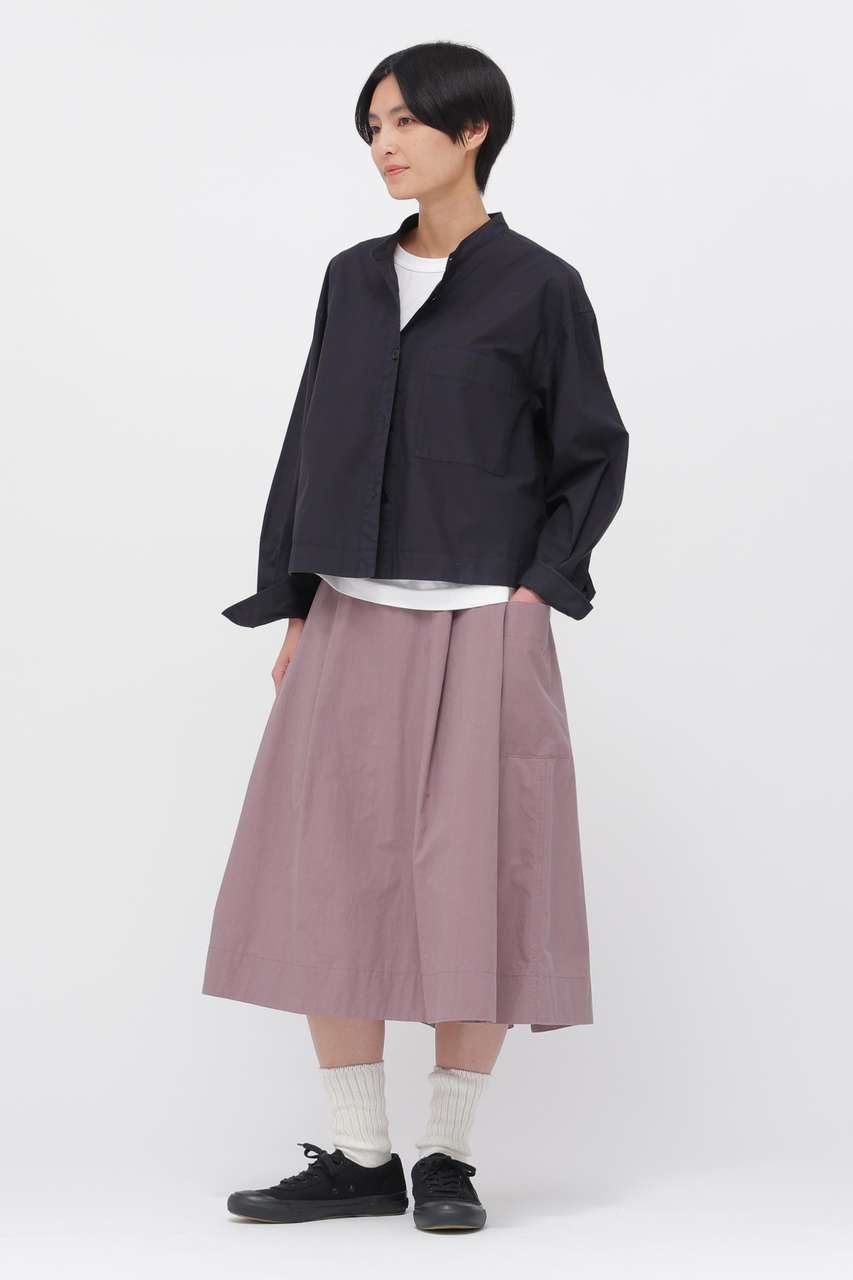 【マーガレットハウエル/MARGARET HOWELL】のWASHED COTTON POPLIN SKIRT インテリア・キッズ・メンズ・レディースファッション・服の通販 founy(ファニー) ファッション Fashion レディースファッション Fashion for Women スカート Skirts フロント Front, Front Design ポケット Pocket, Pocket Detail ラウンド Round, Round Neck ヴィンテージ Vintage Style 新作・新入荷 New Arrivals / New In ピンク|ID: prp329100004915519 ipo3291000000036843883