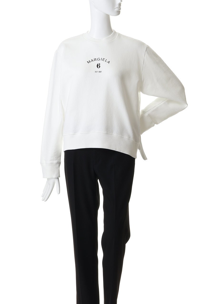 【エムエム6 メゾン マルタン マルジェラ/MM6 Maison Martin Margiela】のロゴプリントスウェットシャツ 人気、トレンドファッション・服の通販 founy(ファニー) ファッション Fashion レディースファッション Fashion for Women トップス・カットソー Cut & Sew Tops シャツ・ブラウス・オフィスカジュアル Elegant Blouses & Button-Ups レディースパーカー・カジュアルフーディー Casual Hoodies & Sweatshirts ロングTシャツ・Tシャツ Longline T-Shirts & Tees スウェット・クルーネックトップス Sweatshirts & Crewnecks / Relaxed Fit Sweat Tops カットソー・ベーシックTシャツ Cut-and-Sewn Tops / Stretch Tees & Basics スウェット / スエット Sweatshirt, Sweatwear フロント Front, Front Design プリント Print, Printed Pattern ロング Long, Long-Length 新作・新入荷 New Arrivals / New In other-2|ID: prp329100004915529 ipo3291000000036843986