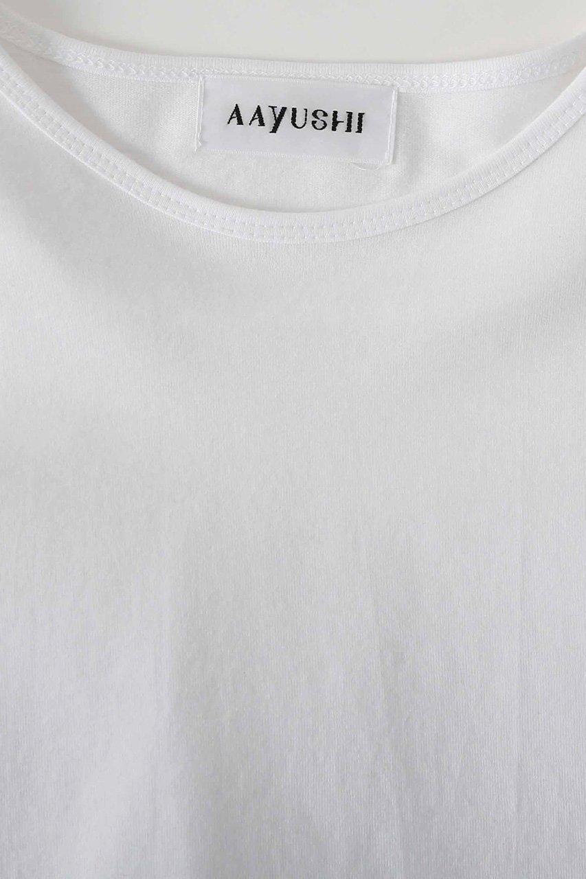 【アユーシ/AAYUSHI】のフェザーフリルカットソー 人気、トレンドファッション・服の通販 founy(ファニー) 　ファッション　Fashion　レディースファッション　Fashion for Women　トップス・カットソー　Cut & Sew Tops　シャツ・ブラウス・オフィスカジュアル　Elegant Blouses & Button-Ups　ロングTシャツ・Tシャツ　Longline T-Shirts & Tees　カットソー・ベーシックTシャツ　Cut-and-Sewn Tops / Stretch Tees & Basics　インド　Indian Textile　カットソー　Cut and Sewn Top　ショルダー　Shoulder, Shoulder Strap　ショート　Short, Short Length　シンプル　Simple, Minimal　スラックス　Slacks, Dress Pants　スリーブ　Sleeve, Long Sleeve / Short Sleeve　デニム　Denim, Jeans Material　ドロップ　Drop Shoulder, Dropped Style　バランス　Balance, Style Balance　フェザー　Feather, Feather Detail　フリル　Frill, Ruffle　ボックス　Boxy, Box Shape　再入荷　Restock / Back in Stock　おすすめ　Recommended / Our Picks　other-3|ID: prp329100004915542 ipo3291000000036844075