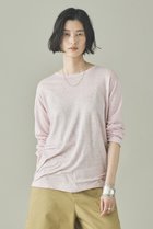 【カレンソロジー/Curensology】のシアーリネンロングスリーブTシャツ ライトピンク|ID:prp329100004915579
