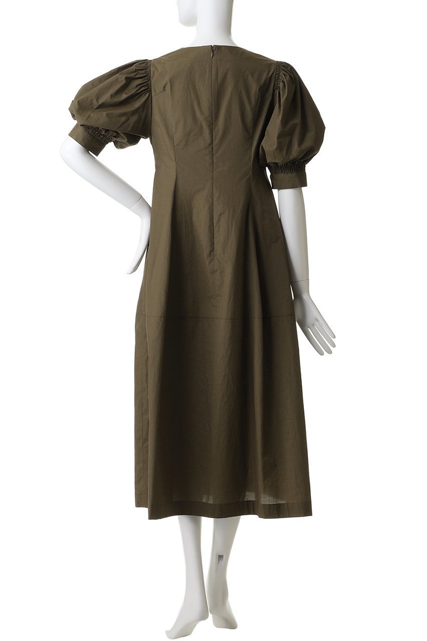 【ランバン オン ブルー/LANVIN en Bleu】のタイプライターパフスリーブワンピース 人気、トレンドファッション・服の通販 founy(ファニー) 　ファッション　Fashion　レディースファッション　Fashion for Women　ワンピース　Dresses　チュニック　Tunic Tops & Dresses　スリーブ　Sleeve, Long Sleeve / Short Sleeve　タイプライター　Typewriter Fabric, Crisp Cotton　チュニック　Tunic, Long Top　フェミニン　Feminine, Girly　ロング　Long, Long-Length　夏　Summer　新作・新入荷　New Arrivals / New In　春　Spring　S/S・春夏　SS, Spring/Summer, Warm Season　other-4|ID: prp329100004915593 ipo3291000000036844544