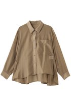 【ランバン オン ブルー/LANVIN en Bleu】のセミシアーフレアシャツ 人気、トレンドファッション・服の通販 founy(ファニー) ファッション Fashion レディースファッション Fashion for Women トップス・カットソー Cut & Sew Tops シャツ・ブラウス・オフィスカジュアル Elegant Blouses & Button-Ups アシンメトリー Asymmetrical Style エレガント 上品 Elegant シアー Sheer, See-Through スラックス Slacks, Dress Pants スリーブ Sleeve, Long Sleeve / Short Sleeve デニム Denim, Jeans Material フレア Flare, Flared ロング Long, Long-Length 新作・新入荷 New Arrivals / New In thumbnail ベージュ|ID: prp329100004915596 ipo3291000000036844553