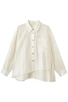 【ランバン オン ブルー/LANVIN en Bleu】のセミシアーフレアシャツ 人気、トレンドファッション・服の通販 founy(ファニー) ファッション Fashion レディースファッション Fashion for Women トップス・カットソー Cut & Sew Tops シャツ・ブラウス・オフィスカジュアル Elegant Blouses & Button-Ups アシンメトリー Asymmetrical Style エレガント 上品 Elegant シアー Sheer, See-Through スラックス Slacks, Dress Pants スリーブ Sleeve, Long Sleeve / Short Sleeve デニム Denim, Jeans Material フレア Flare, Flared ロング Long, Long-Length 新作・新入荷 New Arrivals / New In thumbnail オフ|ID: prp329100004915596 ipo3291000000036844555