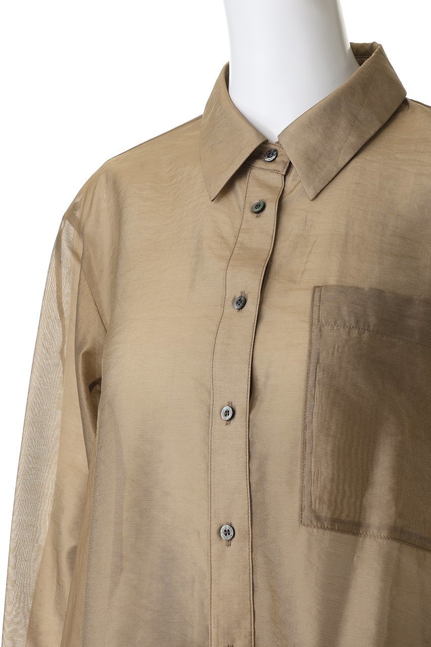 【ランバン オン ブルー/LANVIN en Bleu】のセミシアーフレアシャツ 人気、トレンドファッション・服の通販 founy(ファニー) ファッション Fashion レディースファッション Fashion for Women トップス・カットソー Cut & Sew Tops シャツ・ブラウス・オフィスカジュアル Elegant Blouses & Button-Ups アシンメトリー Asymmetrical Style エレガント 上品 Elegant シアー Sheer, See-Through スラックス Slacks, Dress Pants スリーブ Sleeve, Long Sleeve / Short Sleeve デニム Denim, Jeans Material フレア Flare, Flared ロング Long, Long-Length 新作・新入荷 New Arrivals / New In other-5|ID: prp329100004915596 ipo3291000000036844567