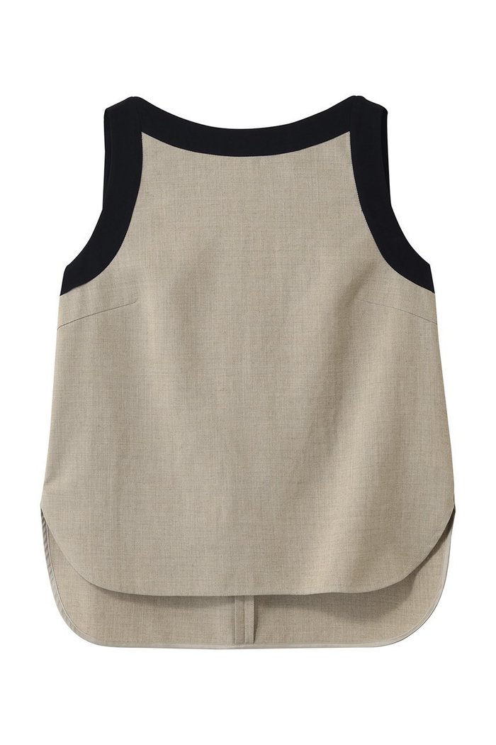 【ティアラ/Tiara】のバイカラーノースリーブブラウス(セットアップ可) インテリア・キッズ・メンズ・レディースファッション・服の通販 founy(ファニー) https://founy.com/ ファッション Fashion レディースファッション Fashion for Women トップス・カットソー Cut & Sew Tops キャミソール&ノースリーブ Camisoles & Sleeveless Tops シャツ・ブラウス・オフィスカジュアル Elegant Blouses & Button-Ups インナー Innerwear ジャケット Jacket, Outerwear セットアップ Set-Up, Coordinated Outfit ノースリーブ Sleeveless, No-Sleeve リネン Linen, Linen Fabric 新作・新入荷 New Arrivals / New In |ID: prp329100004915607 ipo3291000000036844645