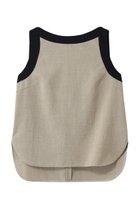 【ティアラ/Tiara】のバイカラーノースリーブブラウス(セットアップ可) 人気、トレンドファッション・服の通販 founy(ファニー) ファッション Fashion レディースファッション Fashion for Women トップス・カットソー Cut & Sew Tops キャミソール&ノースリーブ Camisoles & Sleeveless Tops シャツ・ブラウス・オフィスカジュアル Elegant Blouses & Button-Ups インナー Innerwear ジャケット Jacket, Outerwear セットアップ Set-Up, Coordinated Outfit ノースリーブ Sleeveless, No-Sleeve リネン Linen, Linen Fabric 新作・新入荷 New Arrivals / New In thumbnail ベージュ|ID: prp329100004915607 ipo3291000000036844649