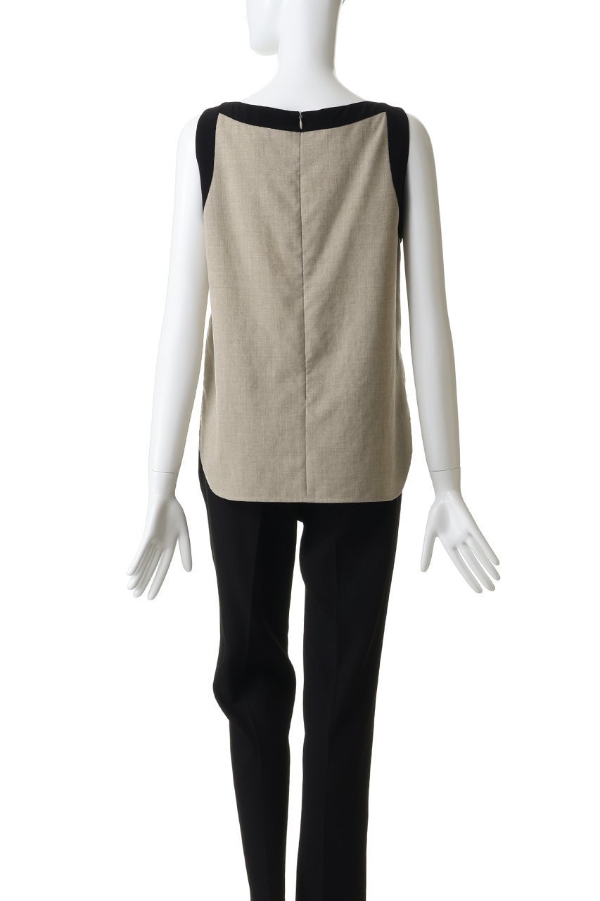 【ティアラ/Tiara】のバイカラーノースリーブブラウス(セットアップ可) 人気、トレンドファッション・服の通販 founy(ファニー) 　ファッション　Fashion　レディースファッション　Fashion for Women　トップス・カットソー　Cut & Sew Tops　キャミソール&ノースリーブ　Camisoles & Sleeveless Tops　シャツ・ブラウス・オフィスカジュアル　Elegant Blouses & Button-Ups　インナー　Innerwear　ジャケット　Jacket, Outerwear　セットアップ　Set-Up, Coordinated Outfit　ノースリーブ　Sleeveless, No-Sleeve　リネン　Linen, Linen Fabric　新作・新入荷　New Arrivals / New In　other-4|ID: prp329100004915607 ipo3291000000036844661