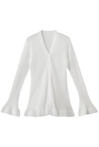 【ヴェニカ/Venica】のsheer flare pleats knit cardigan 人気、トレンドファッション・服の通販 founy(ファニー) ファッション Fashion レディースファッション Fashion for Women トップス・カットソー Cut & Sew Tops ニット Knit Tops & Sweaters カーディガン・羽織り Layered Style Cardigans カーディガン Cardigan, Knitwear シアー Sheer, See-Through パーティ Party, Party Style フィット Fit, Slim Fit フェミニン Feminine, Girly フリル Frill, Ruffle フレア Flare, Flared プリーツ Pleats, Pleated 新作・新入荷 New Arrivals / New In thumbnail WHT|ID: prp329100004915622 ipo3291000000036844764