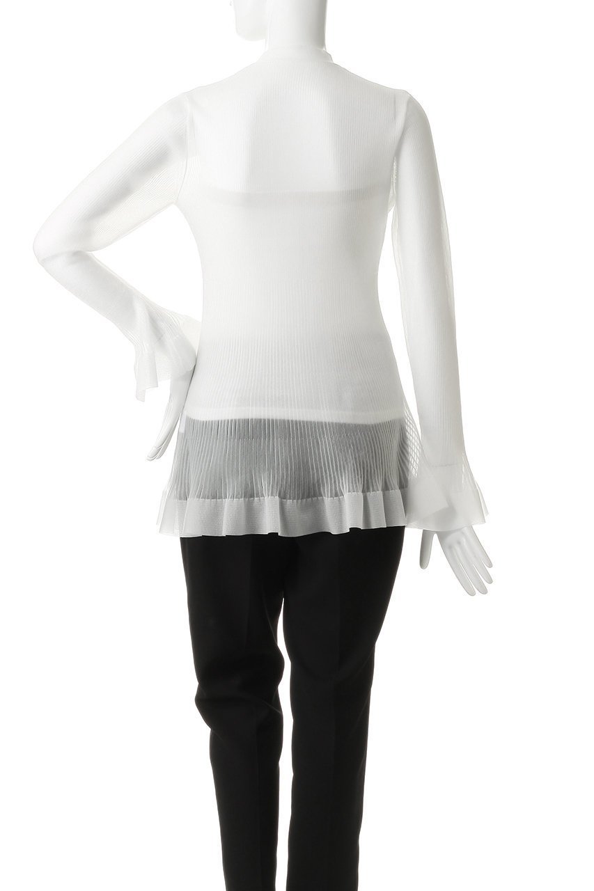 【ヴェニカ/Venica】のsheer flare pleats knit cardigan 人気、トレンドファッション・服の通販 founy(ファニー) 　ファッション　Fashion　レディースファッション　Fashion for Women　トップス・カットソー　Cut & Sew Tops　ニット　Knit Tops & Sweaters　カーディガン・羽織り　Layered Style Cardigans　カーディガン　Cardigan, Knitwear　シアー　Sheer, See-Through　パーティ　Party, Party Style　フィット　Fit, Slim Fit　フェミニン　Feminine, Girly　フリル　Frill, Ruffle　フレア　Flare, Flared　プリーツ　Pleats, Pleated　新作・新入荷　New Arrivals / New In　other-4|ID: prp329100004915622 ipo3291000000036844771