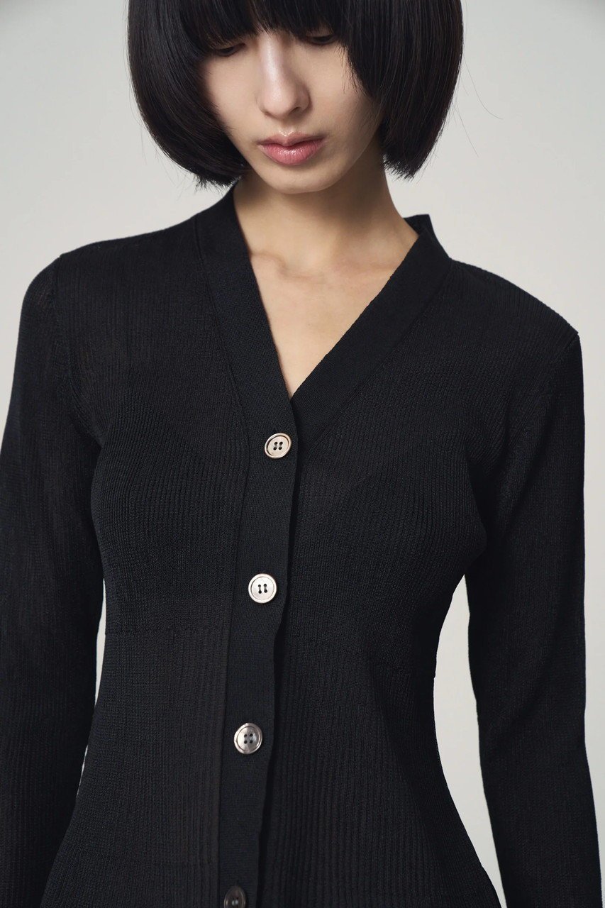 【ヴェニカ/Venica】のsheer flare pleats knit cardigan 人気、トレンドファッション・服の通販 founy(ファニー) 　ファッション　Fashion　レディースファッション　Fashion for Women　トップス・カットソー　Cut & Sew Tops　ニット　Knit Tops & Sweaters　カーディガン・羽織り　Layered Style Cardigans　カーディガン　Cardigan, Knitwear　シアー　Sheer, See-Through　パーティ　Party, Party Style　フィット　Fit, Slim Fit　フェミニン　Feminine, Girly　フリル　Frill, Ruffle　フレア　Flare, Flared　プリーツ　Pleats, Pleated　新作・新入荷　New Arrivals / New In　other-8|ID: prp329100004915622 ipo3291000000036844780