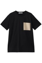 【ベイジ,/BEIGE,】のTORENIA(トレニア)/レザーポケットコットンクルーネックTシャツ Black×Taupe|ID: prp329100004916886 ipo3291000000036862568