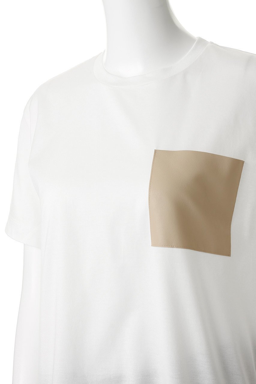 【ベイジ,/BEIGE,】のTORENIA(トレニア)/レザーポケットコットンクルーネックTシャツ 人気、トレンドファッション・服の通販 founy(ファニー) ファッション Fashion レディースファッション Fashion for Women トップス・カットソー Cut & Sew Tops シャツ・ブラウス・オフィスカジュアル Elegant Blouses & Button-Ups ロングTシャツ・Tシャツ Longline T-Shirts & Tees カットソー・ベーシックTシャツ Cut-and-Sewn Tops / Stretch Tees & Basics ショート Short, Short Length シンプル Simple, Minimal スリーブ Sleeve, Long Sleeve / Short Sleeve フェイクレザー Faux Leather, PU Leather ポケット Pocket, Pocket Detail 半袖 Short Sleeve, Half Sleeve 新作・新入荷 New Arrivals / New In other-5|ID: prp329100004916886 ipo3291000000036862573