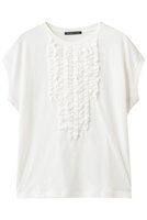 【ミズイロ インド/mizuiro ind】のfrenck slv frill P/O プルオーバー 人気、トレンドファッション・服の通販 founy(ファニー) ファッション Fashion レディースファッション Fashion for Women トップス・カットソー Cut & Sew Tops シャツ・ブラウス・オフィスカジュアル Elegant Blouses & Button-Ups ロングTシャツ・Tシャツ Longline T-Shirts & Tees カジュアルプルオーバー・ニットトップス Pullovers & Knit Tops / Casual Pullovers カットソー・ベーシックTシャツ Cut-and-Sewn Tops / Stretch Tees & Basics ショート Short, Short Length スリーブ Sleeve, Long Sleeve / Short Sleeve フリル Frill, Ruffle フレンチ French, French Style フロント Front, Front Design 新作・新入荷 New Arrivals / New In |ID:prp329100004916891