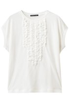 【ミズイロ インド/mizuiro ind】のfrenck slv frill P/O プルオーバー 人気、トレンドファッション・服の通販 founy(ファニー) ファッション Fashion レディースファッション Fashion for Women トップス・カットソー Cut & Sew Tops シャツ・ブラウス・オフィスカジュアル Elegant Blouses & Button-Ups ロングTシャツ・Tシャツ Longline T-Shirts & Tees カジュアルプルオーバー・ニットトップス Pullovers & Knit Tops / Casual Pullovers カットソー・ベーシックTシャツ Cut-and-Sewn Tops / Stretch Tees & Basics ショート Short, Short Length スリーブ Sleeve, Long Sleeve / Short Sleeve フリル Frill, Ruffle フレンチ French, French Style フロント Front, Front Design 新作・新入荷 New Arrivals / New In thumbnail off white|ID: prp329100004916891 ipo3291000000036862607